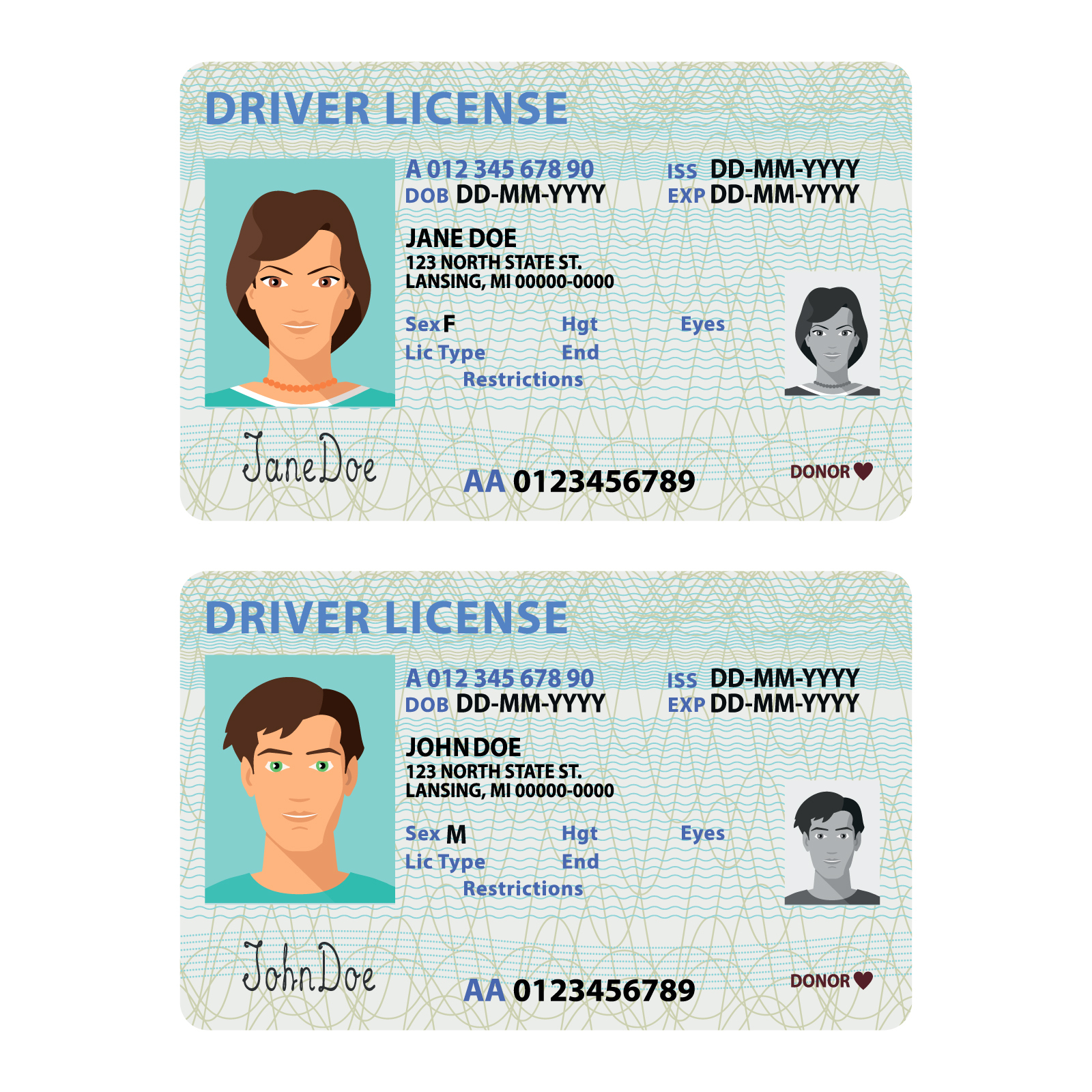 bendable fake id