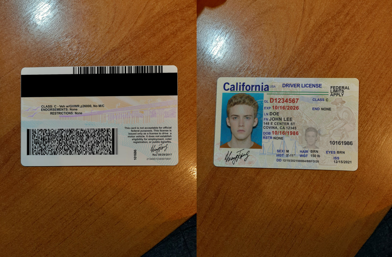 best fake id for california