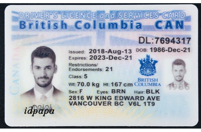 buy fake id canada