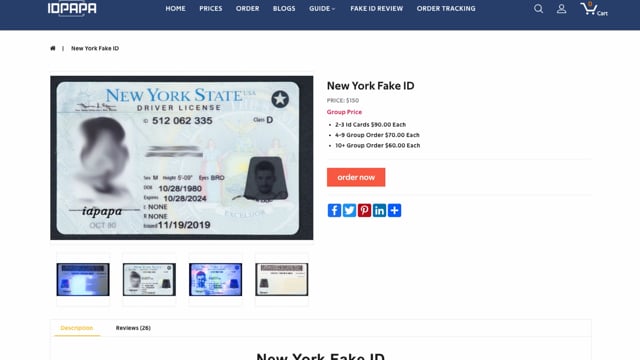 buying a fake id