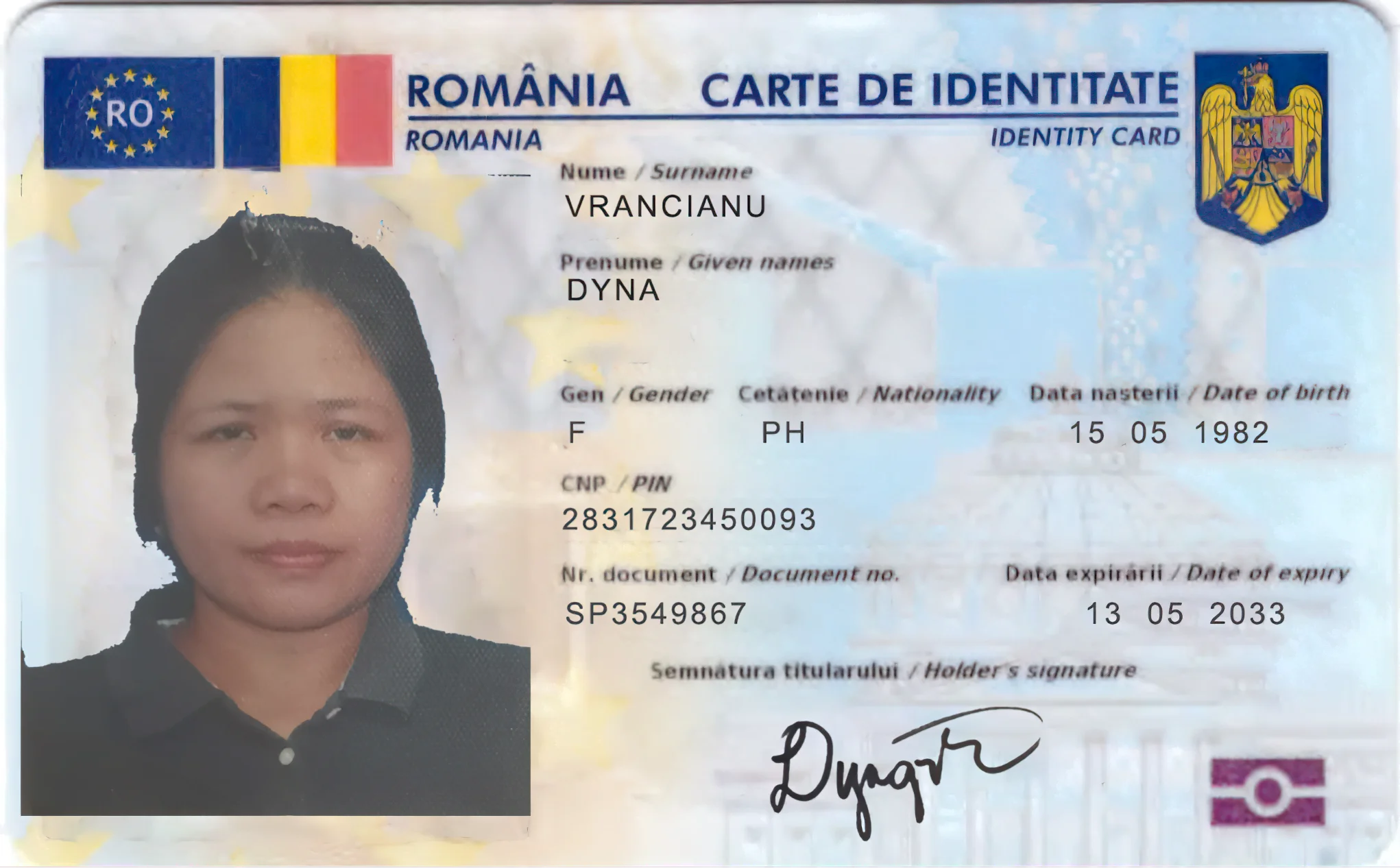 fake bulgarian id card