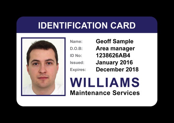 fake company id card