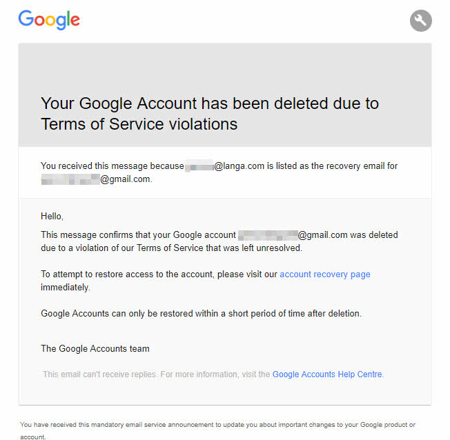 fake gmail id