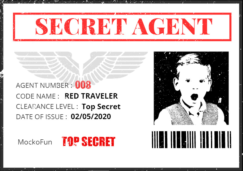 fake id card template