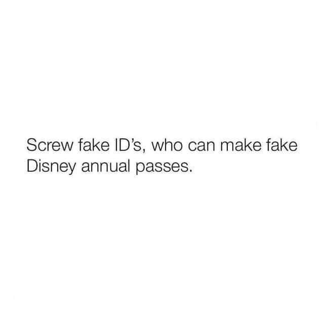 fake id disney world