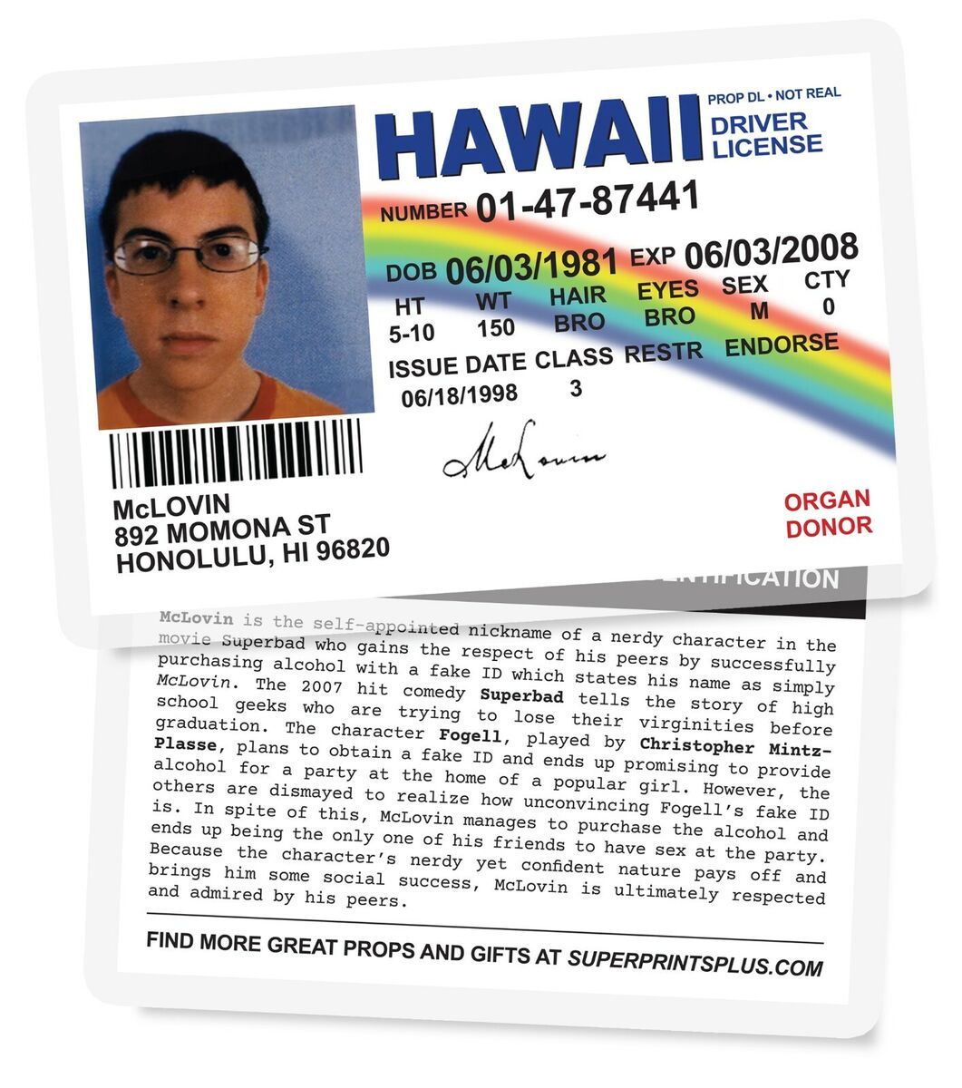 fake id driving license