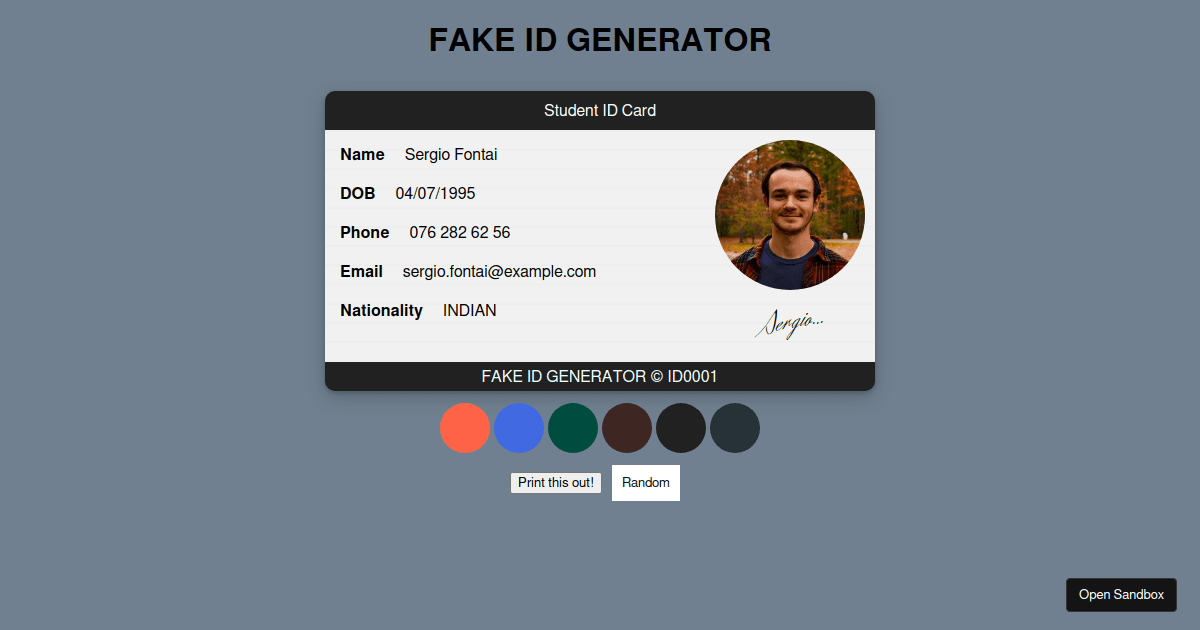 fake id genorator