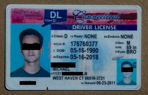 fake id image