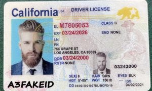 fake id laws california