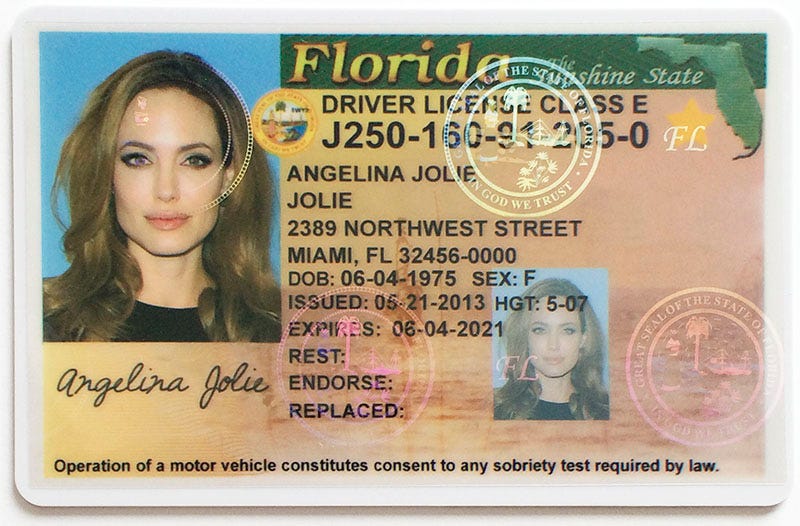 fake id license