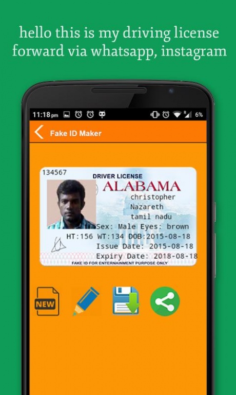 fake id photo app