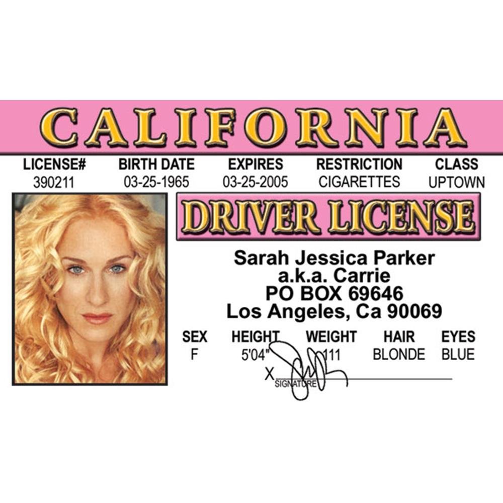 fake id template california