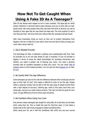 fake id tips