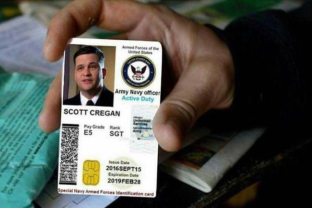 fake military id card picture