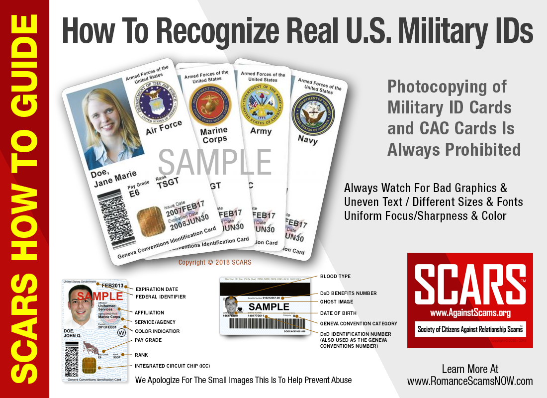 fake military id card picture