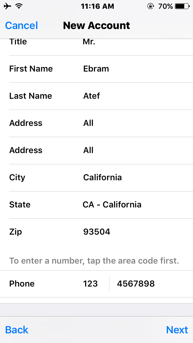 fake us phone number for apple id