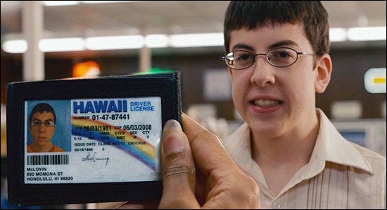 i got a fake id though