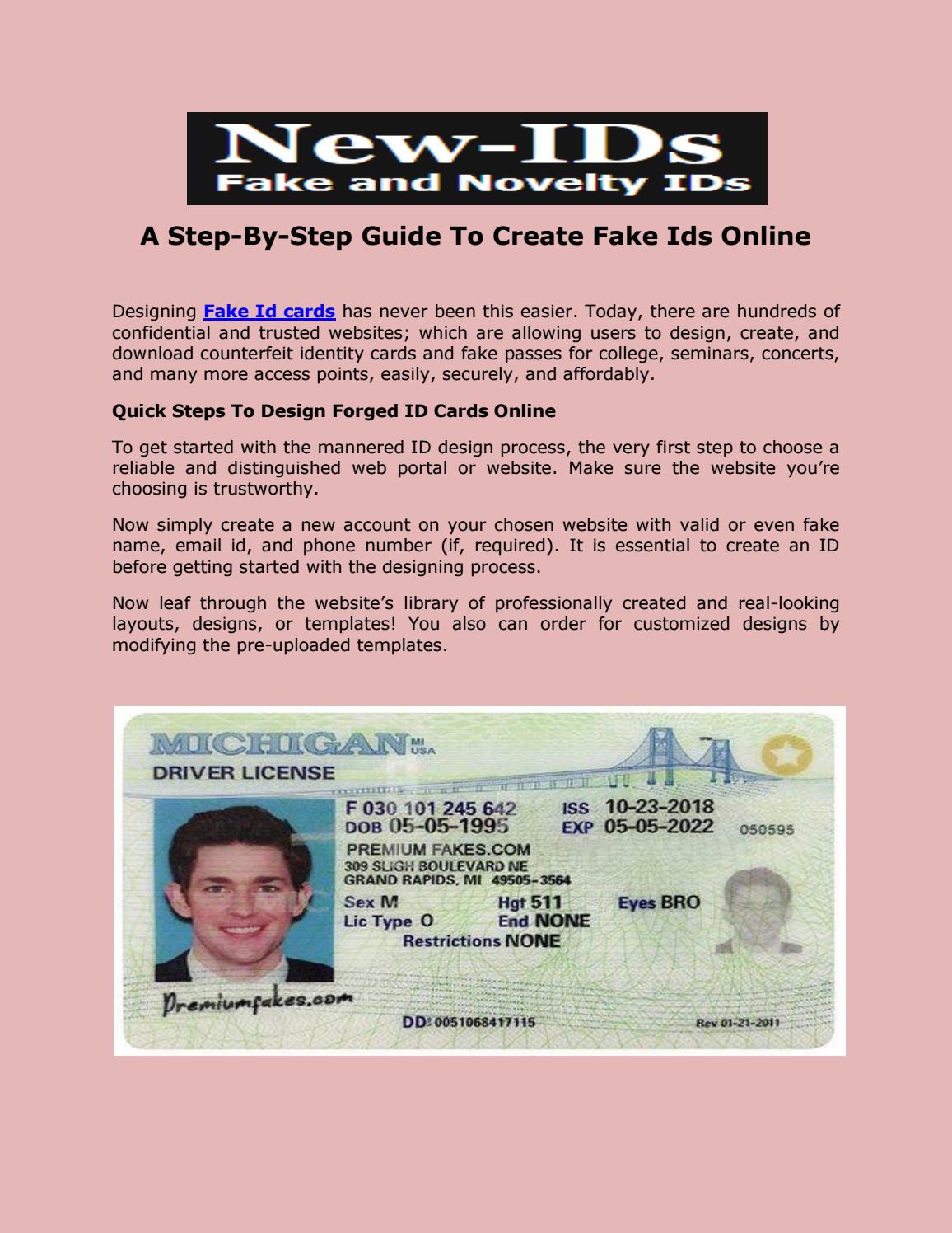 making a fake id