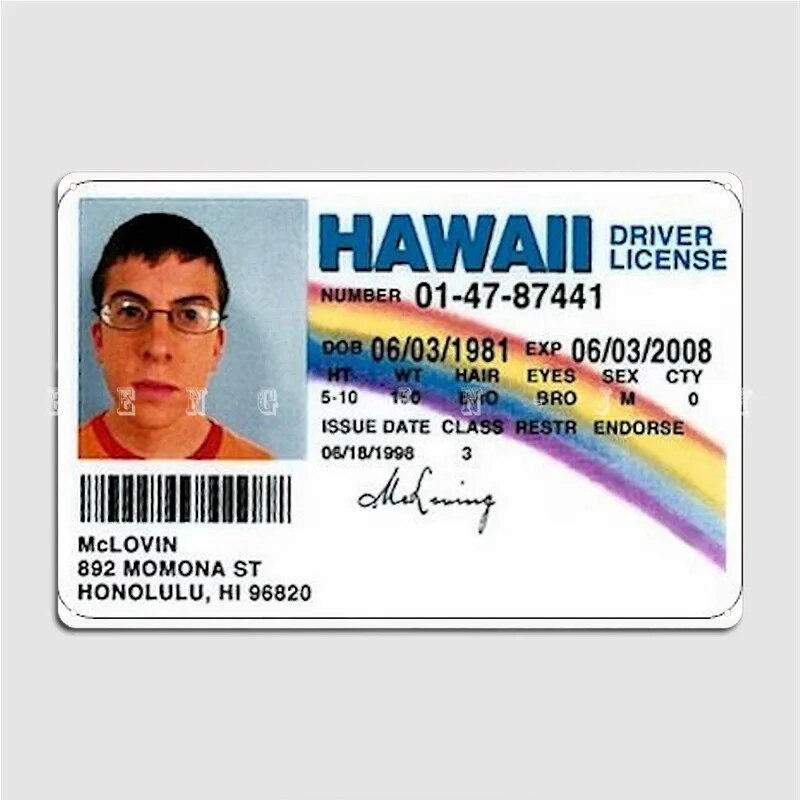 mclovin fake id