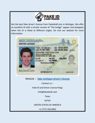 michigan fake id