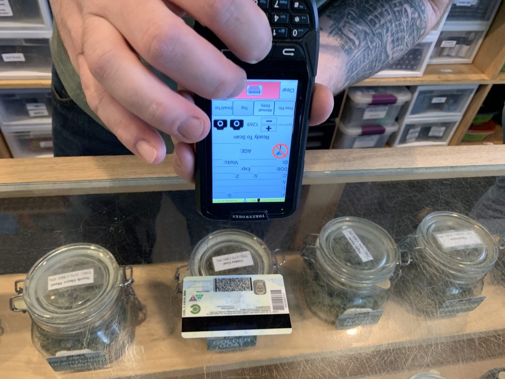 scannable fake id at dispensary