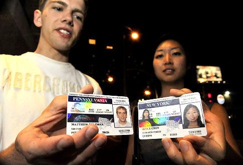 what happens if you get caught with a fake id